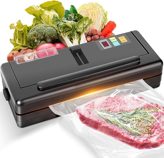 Solução curada: Seladora Vacuo para 110V-220V, Seladora a Vacuo para líquidos, a Vácuo com Reservatório Alta Performance, Embalagem a Vácuo Portátil Alimentos